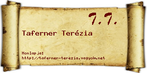 Taferner Terézia névjegykártya